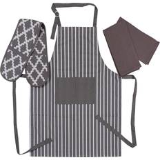 Penguin Home Double Glove 2 Tea Apron Grey