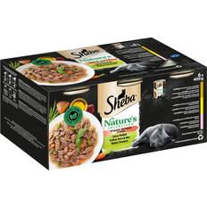 Sheba geschmacksmischung in sauce, katzenfutter, dosen 6 400