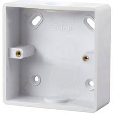 Click Scolmore Click 1 Gang 29mm Deep PVC Pattress Box Conduit