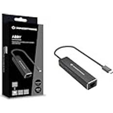 Concentradores USB Conceptronic Adaptador De Red USB-C A Gigabit Con Hub USB De 2