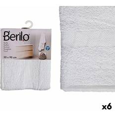 90.0 cm Toallas de baño Berilo 50 x 90 cm Blanco (6 Unidades) Toalla de baño Blanco (90x90cm)