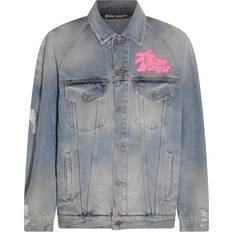 Leather - Unisex Jackets Palm Angels Jeans Men colour Blue