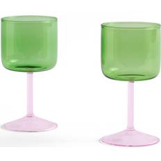 Vetro Accessori da cucina Hay Tint Wine Glass Set of 2 - Green/Pink 2pcs