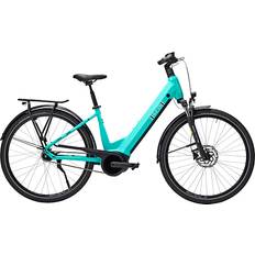 Turkis El-bycykler Premium E-Plus dame elcykel 7 gear 28" 13,9AH 2024 turkis