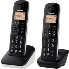 Panasonic Téléphones Fixes Panasonic KX-TGB612JTW Duo de téléphones sans fil pour personnes âgées Noir