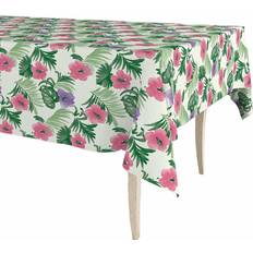Exma Blommig Oljeduk Rulle 140 cm x 25 m Bordsduk Beige, Grön