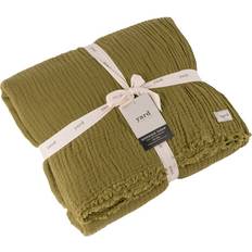 Yard Lark Large Crinkle Fringed Blankets Green