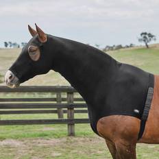 Black Horse Rugs Weatherbeeta Stretch Hood with Zip Black, Black