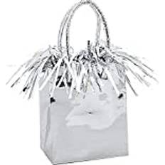 Ilmapallot Unique Party 4985 Mini Gift Bag Balloon Weight Silver 1 Pc, One Size