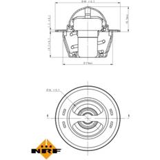 Termosifoni NRF Termostato Motore 725151 con Anello Tenuta