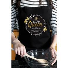 Textiles Studio Personalised Queen Bee Apron Black