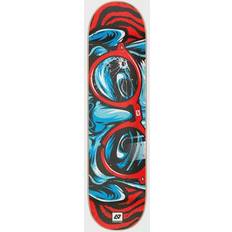 Skateboards Hydroponic Glasses Skateboard Deck Round Red Red/Blue 8.125"