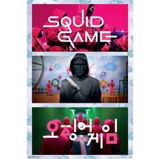 Pink Posters Squid Game Collage Poster