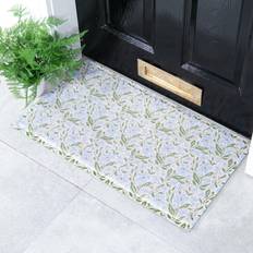 Blue Entrance Mats Artsy Doormats Multi Floral Blue