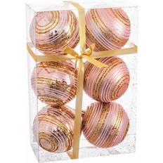 BigBuy Christmas Julekugler Pink Plastik Spiral