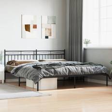 Steel Bed Legs vidaXL Metal Bed Frame with Headboard