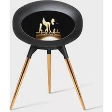 Wood Stoves Le Feu Dome Biopeis Ground Low Peis 45 cm Svart/Svart/Roségull