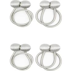 Gardiner & Tilbehør INF Magnetisk gardinholder Sølvgrå 4-pack