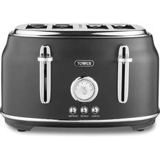 4 pcs - Black Toasters Tower Tower Stylish Renaissance 4