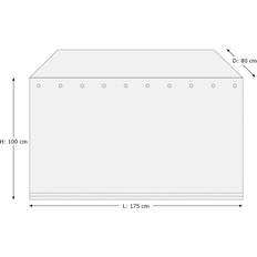 Overtræk 175x80 hyndebox Stolehynde