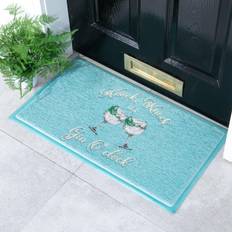 Blue Entrance Mats Artsy Doormats Gin O'clock Blue