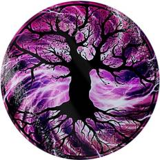 Violet Planches à découper Grindstore The Tree Of Life Glass Circular Chopping Board - Violet Planche à découper