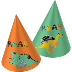 Cappelli da festa Folat Papier Partyhüte Dino Roars, 6St