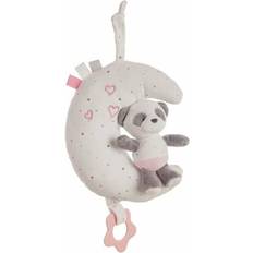 BigBuy Outdoor Musical Rattle Panda Moon Pink