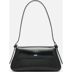 DKNY Skuldertasker DKNY Suri Flap Shoulder Bag Black/Silver