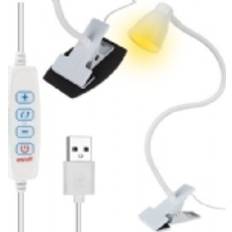 Izoxis Justerbar Klämlampa Med 3 Ljuslägen Bordslampa
