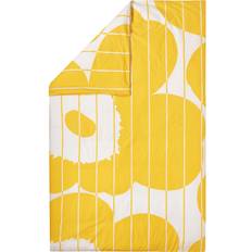 Percale Housses de couette Marimekko Vesi Unikko Housse de couette Blanc, Jaune (210x150cm)