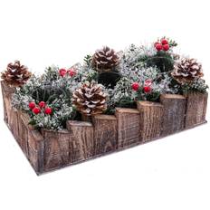 Hvid - Krystal Lysestager, Lys & Dufte BigBuy Christmas Julelys Holder Lysestage