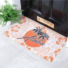 Orange Entrance Mats Artsy Doormats Aloha Orange