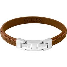 Guess Armbänder Guess Armband JUMB02143JWSTCGT/U Edelstahl, Leder Cognac