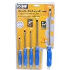 Set Pan Head Screwdrivers Rolson 5pc Pound Through Set Pan Head Screwdriver