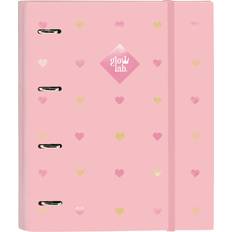 Safta Glow Lab Hearts Pink Ring Binder 27 x 32 x 3.5 cm