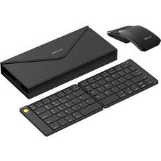 Delux Keyboard KF10 Foldable Wireless MF10PR Mouse Set