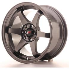 Bilfälgar Japan Racing JR3 4x100 15x8" - Gun metal ET 25 Nav 73,1mm