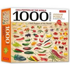Tuttle Chili Peppers of the World 1000 Piece Jigsaw Puzzle: for Adults and Families Finished Puzzle Size 29 x 20 inch 74 x 51 cm; A3 Sized Poster