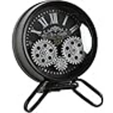 Metal Table Clocks Home ESPRIT Silver Metal Crystal Table Clock