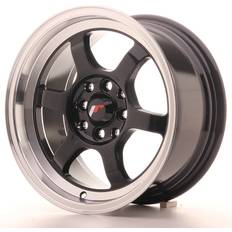 15" - 7.5" Bilfälgar Japan Racing JR12 4x100 15x7,5" - Black ET 26 Nav 73,1mm
