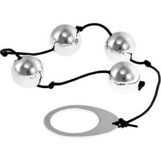 Heavy Metal Anal Beads Silver