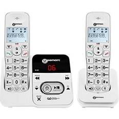 Geemarc Geemarc Amplidect 295-2 Amplified 30dB Cordless Twin Pack Telephones Answering Machine & Caller ID Phone for the Hard of Hearing with Loud