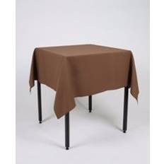 Brown Tablecloths Hope Textiles Square 91Cm X 36" X Tablecloth Brown