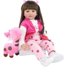 DOLL Real Life Baby Dolls Full Vinyl Silicone Baby Doll Birthday Gifts