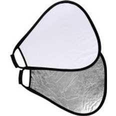 Studioking Reflektor mit Griff Silber/Weiss CRGSW60 60 cm