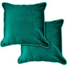 New Edge Blinds Plush Velvet Soft Touch Cushion Cover Green