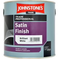 Johnstone's Johnstones Trade Professional Satin Finish Wood Paint White 2.5L