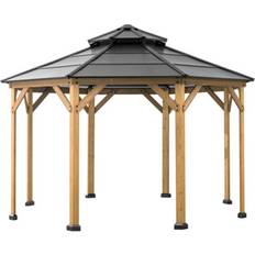 Sunjoy Fsc Cedar Wood Gazebo Eggi X