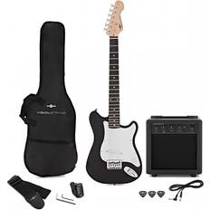 3 4 electric guitar Gear4music VISIONSTRING 3/4 Electric Guitar Pack, Black